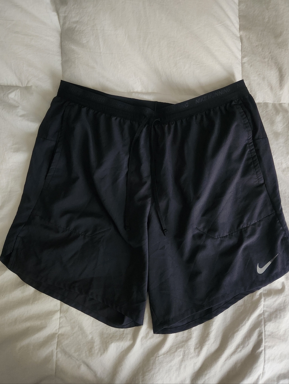 2025 Nike L Dri-Fit Stride Mens 7" Brief Lined Running Shorts DM4761-010 Black